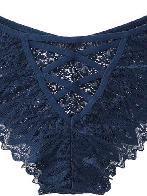 Sexy Cheeky Panties for Women Lace Criss Cross Bikini Underwear 1-4 Pack