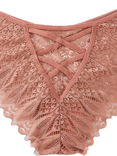 Sexy Cheeky Panties for Women Lace Criss Cross Bikini Underwear 1-4 Pack